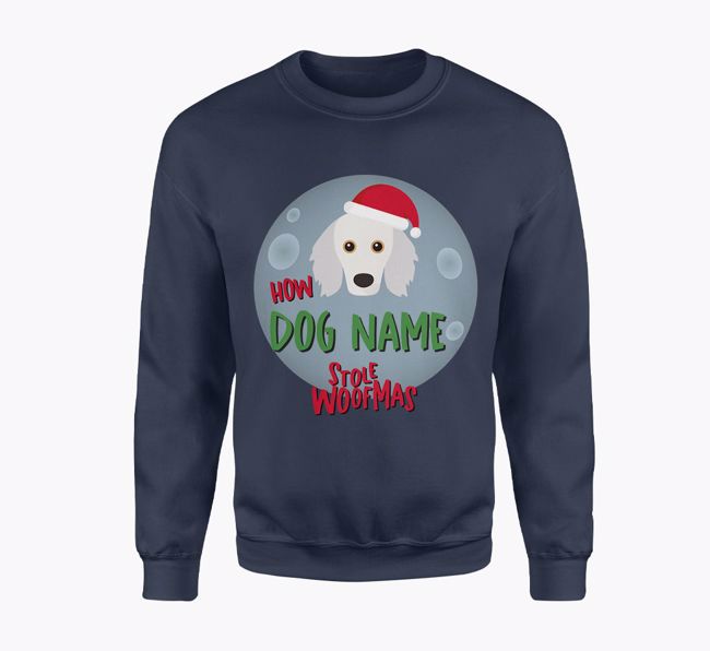 Dog Stole Woofmas: Personalised {breedFullName} Adult Jumper